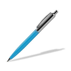 Pens Inks: CM - Click Ballpoint Pen - Blue Jeans