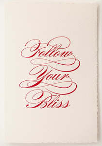 New Releases: PFP Card - Follow Your Bliss (Red)