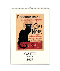 Wall Calendars: Medium Wall - Chat Noir
