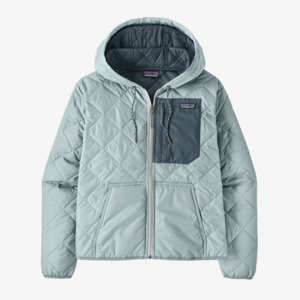 Womens: Women's Diamond Quilted Bomber Hoody