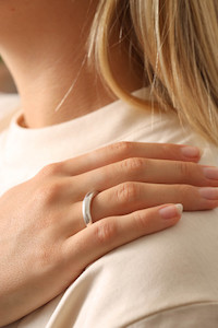 Pure Silver Plain Bands Patina Jewellery