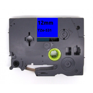 Products: Tze 531 aze531 label tape black on blue - Inkshop