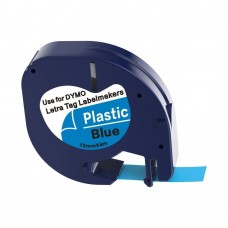Products: Dymo Tape 91205 Black on Blue 12mm x 4m - Inkshop