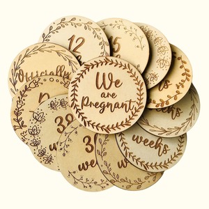 Pregnancy Milestones Discs – Kiwiana: Native Leaves