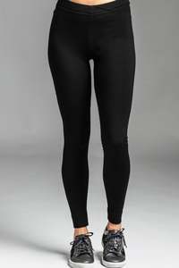 Leggings: PAULA RYAN ESSENTIALS Legging - Merino Black