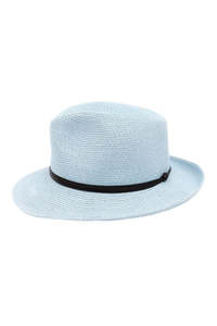 All Our Fabrics: TRAVAUX EN COURS - Borsalino hat leather strap Ciel