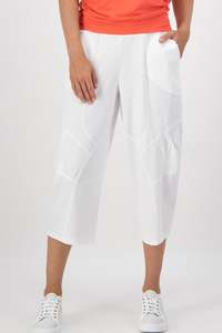 PAULA RYAN Osaka Pant - Microjersey White