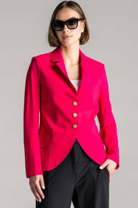 New Arrivals: PAULA RYAN Classic Waisted Jacket - Electric Pink