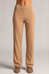 PAULA RYAN Straight Leg Lounge Pant - Merino Camel