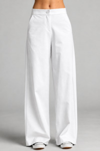 Sailor Stretch Pant - White Cotton Drill