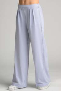 PAULA RYAN Wide Leg Pant - Single Stripe Microjersey
