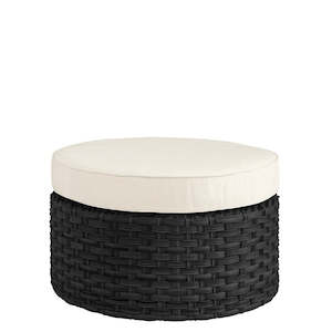 Outdoor Ottoman: Toledo Ottoman - Classic Black