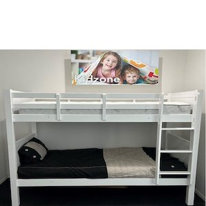 Collection Haven Distributing Company: Ava Bunk - White - Single & King Single (Suitable for Commercial)