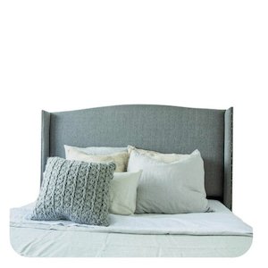 Collection Mazon: Bordeaux Fabric Headboard Queen to Cali King