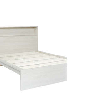 The Atlas Collection: Atlas Slatframe Bed with Storage Headboard - King Single