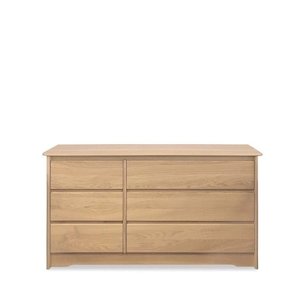 The Strada Collection: Strada BR Dresser 6 Drawer - Oak