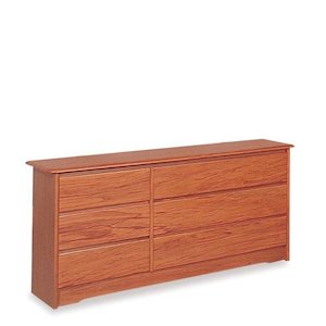 The Strada Collection: Strada BR Dresser 6 Drawer - Rimu
