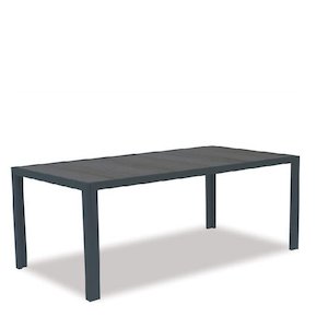 Outdoor: Luca Outdoor Table Ceramic Top - 1860w Gunmetal