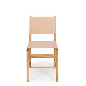 Collection Furniture By Design: Ned Dining Chair - Plush (Teak & Leather)