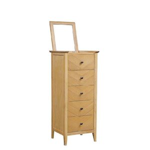 Tallboys: Hemsly 5 Dr Chest with Mirror