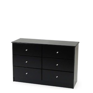 Black Pearl 6 Drawer Lowboy