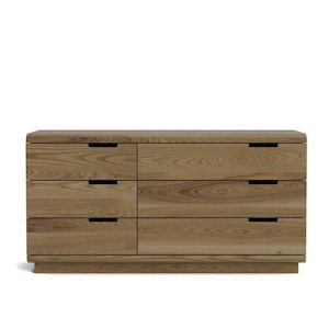 Karamea Lowboy 6 Drawer Large 1445w - With Cut Out (Ash)