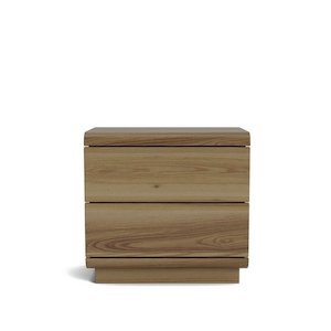 The Karamea Collection: Karamea Bedside 2 Drawer - (Ash)