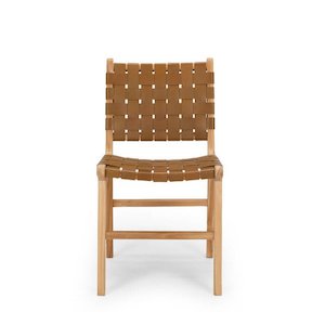 The Indo Collection: Indo Dining Chair - Woven - Saddle