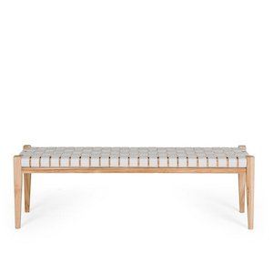 The Indo Collection: Indo Bench Seat - Woven - Duck Egg