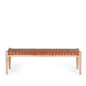 The Indo Collection: Indo Bench Seat - Woven - Tan