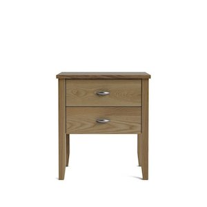 The Ivydale Collection: Ivydale Bedside 2 Drawer - Wide - Ash