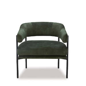 Skyline Armchair - Green Velvet