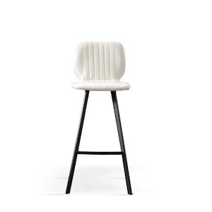 Keaton Barstool White PU - 760SH