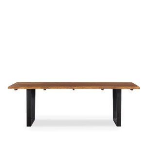 LiveEdge Dining Table 2400w - Blackwood veneer