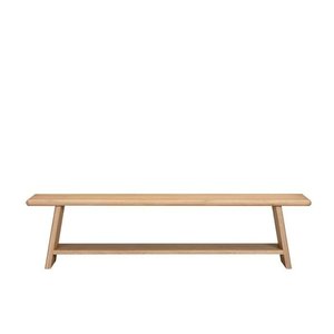 Oaky Bench Seat 1900w - sleeked curved lines