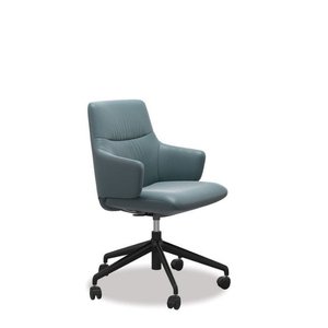 Stressless: Stressless Mint Leather Home Office Chair - Low Back (Paloma)