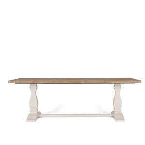 Parisian Dining Table 2400w - Double Pedestal