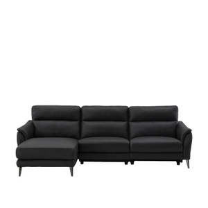Bailey 4 Seater Power Leather Reclining Sofa & Chaise