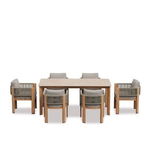 Lulu Outdoor Dining Suite - 7 Pce