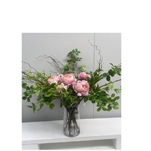 Pretty in Pink - Artificial Floral Arrangement & Vase