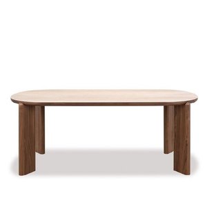Dining: Juno Dining Table 1950w - Walnut Veneer Ceramic Top