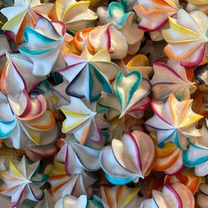 All: Rainbow meringues