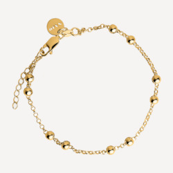 Bracelets: Yellow Gold Mattina Single Bracelet