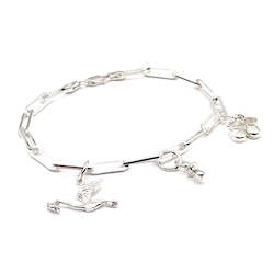 Custom Jewellery: Sterling Silver Baby Charm Bracelet