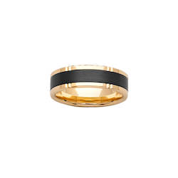 Rings: ZiRO Gold & Black Zirconium with Comfort Curve™ Band