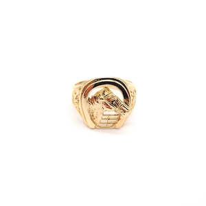 Rings: Horseshoe Gold Ring