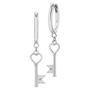 Earrings: Monogram Key Earrings