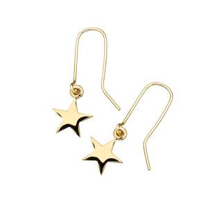 Earrings: Star Earrings Gold-Plated
