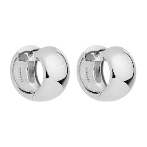 Najo: Daynight Silver Huggie Earrings