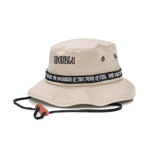 HAT: S/DOUBLE MID-BLOCK BOONIE - WASHED KHAKI